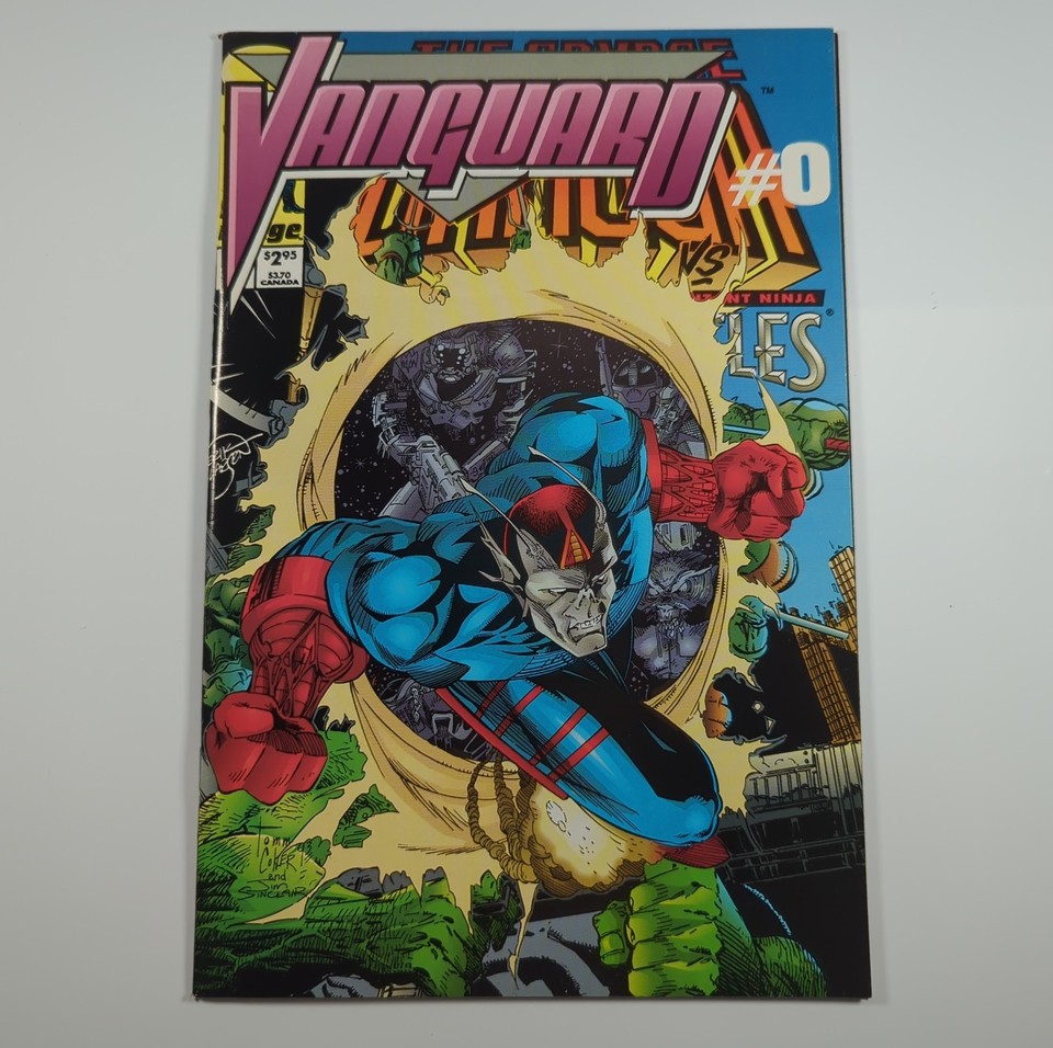 Savage Dragon #2 Image Comics 1993 TMNT High Grade Flip-Book Vanguard ...