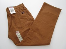 Mens 36x32 Dickies Pants Carpenter Jean Canvas Brown NWT