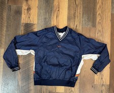 Vintage Nike V-neck pullover windbreaker jacket Kids M 8-10 Blue/orange