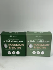 KITSCH  Volumizing Solid Shampoo-Conditioner Rosemary & Biotin Set New