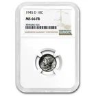 1945-D Mercury Dime MS-66 NGC (FB)