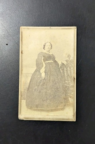 CDV 1865 New Orleans Louisiana Lilienthal Civil War stamp Southern Lady Rare - Picture 2 of 16