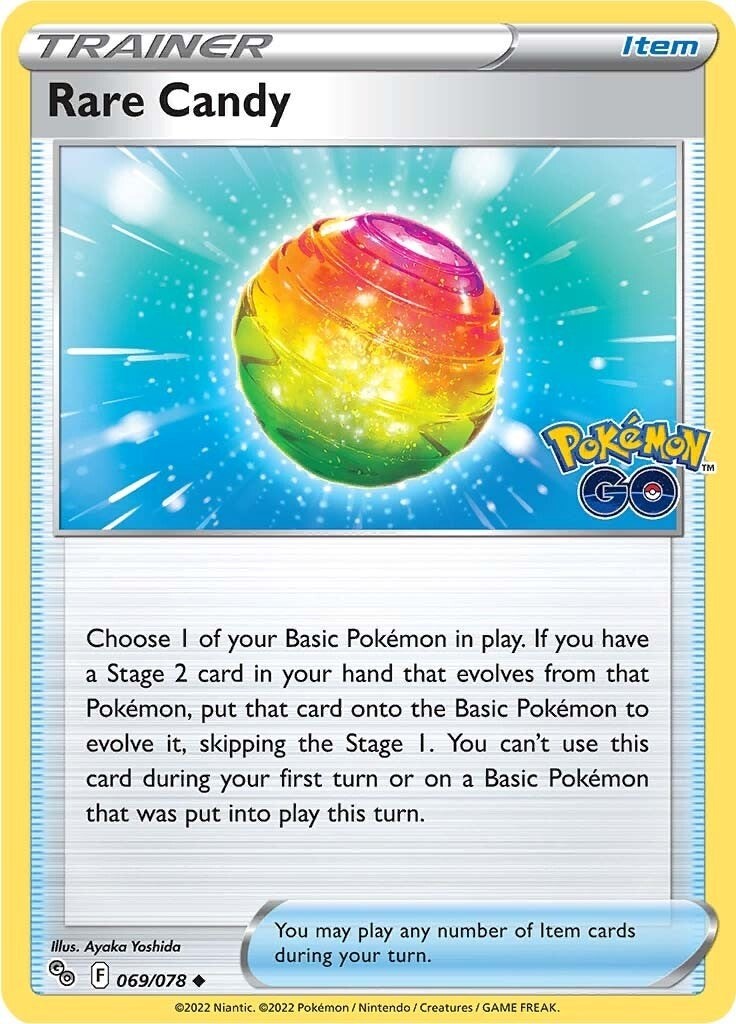 Pokemon - Rare Candy Reverse Holofoil Pokemon GO [PGO - 069/078]