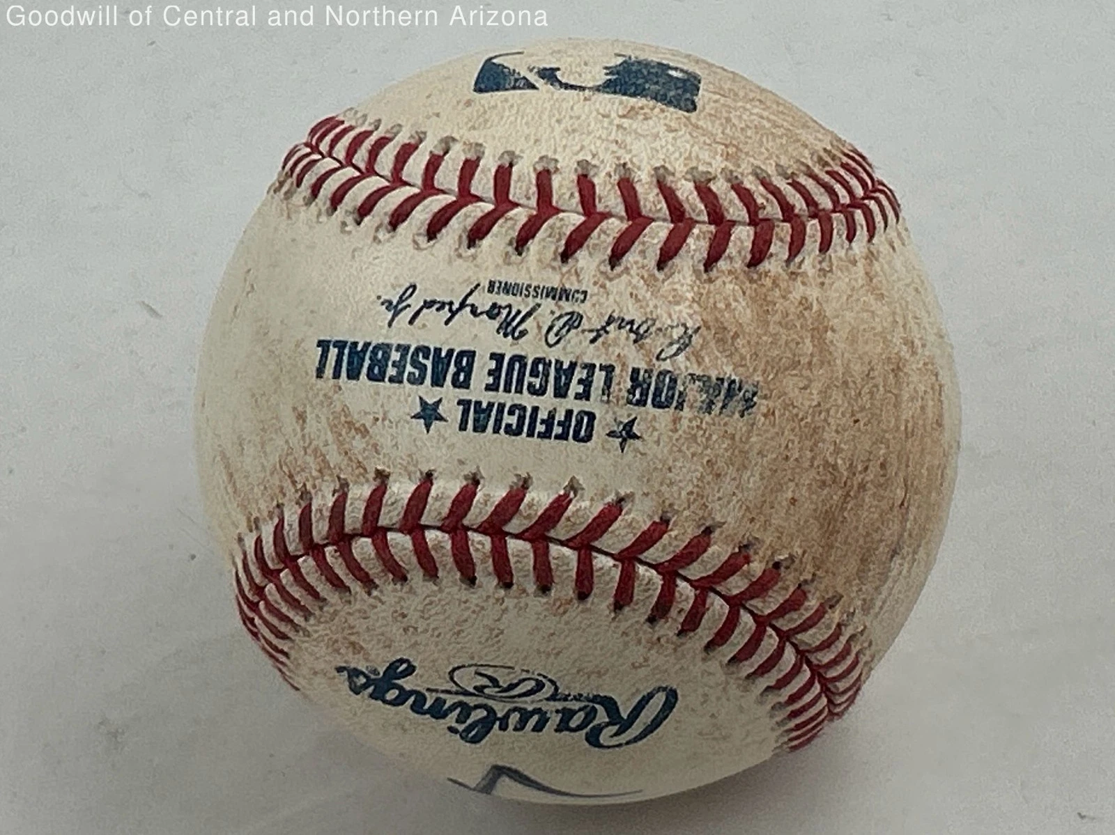 Signed Autographed Rawlings Official MLB Baseball Collectible w/Unknown Player - thumbnail 4