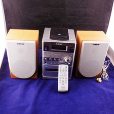 Sony CMT-NE3 Mini Hi-Fi System Fully Working w/ Remote, CD ,Cassette Tape, AM/FM