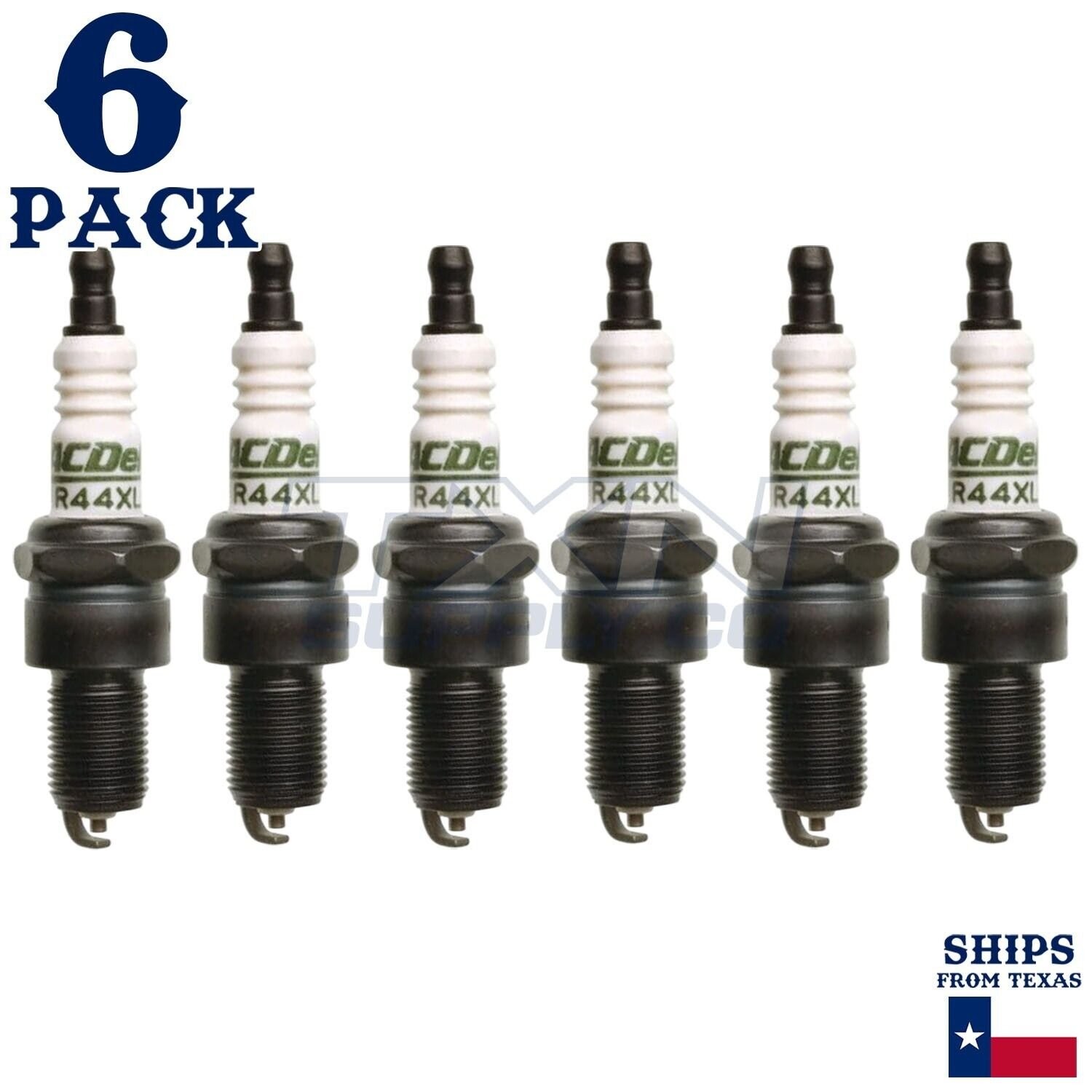 6 Pack Genuine GM ACDelco Spark Plugs R44XL