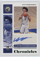 2021 Panini Chronicles Draft Picks Rookie Signatures Justin Champagnie Auto 0s55
