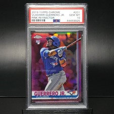 2019 Topps Chrome Pink Refractor RC Vladimir Guerrero JR PSA 10