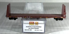 MICRO-TRAINS N SCALE 61' BULKHEAD FLAT CAR NORFOLK SOUTHERN EX/SOUTH 05400430