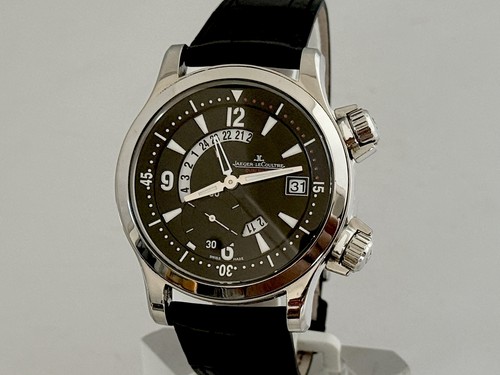 JAEGER LECOULTRE MASTER COMPRESSOR DUALMATIC GMT WATCH -41.5mm- BOX/PAPERS-