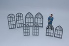 8 Piece Window Round for Altbau for House Church Building Diorama 1225 Gauge G