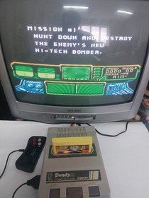 Top gun: the second mission game cartridge from 90's for dendy, famicom, pegasus