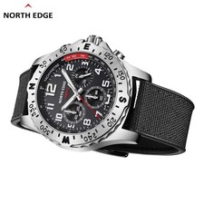 ﹢Solar Powered Watch For Men Outdoor Stainless Steel Electronic
