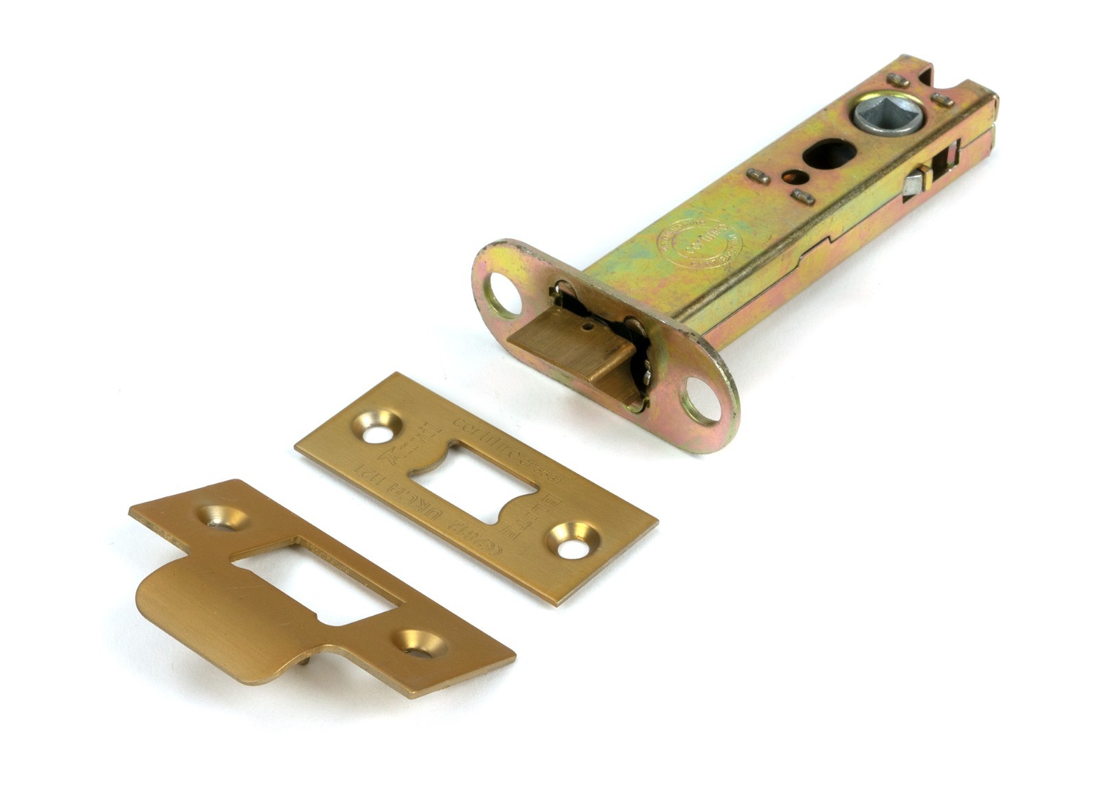 From The Anvil 51753 Satin Brass 4"" Heavy Duty Latch