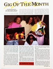 VAN HALEN CABO WABO CANTINA GIG-1990 FULL PAGE MAGAZINE ARTICLE PINUP CLIPPING