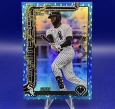 2025 Topps Holiday Luis Robert Jr. Blue Metallic Holiday Lights #H117 White Sox
