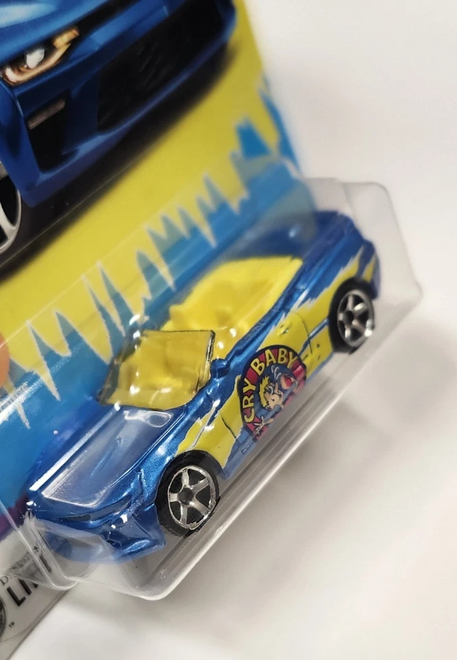2025 Matchbox Candy Series Mix 2 5/6 Cry Baby 2016 Chevy Camaro Convertible Blue - Image 4 of 4