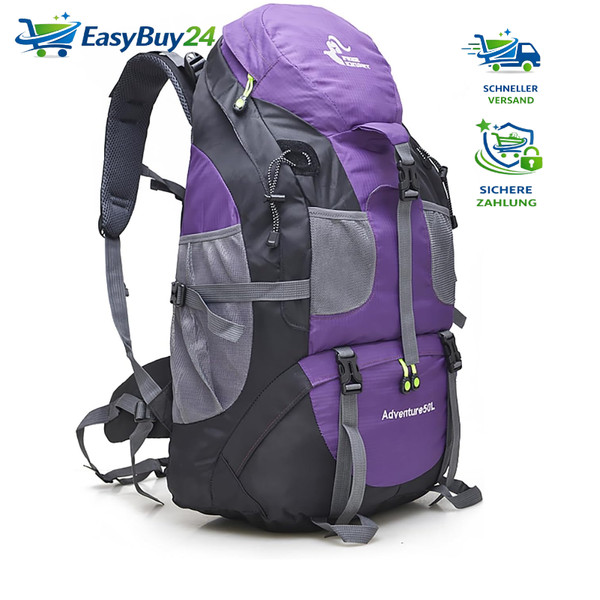 Wanderrucksack 50L Wasserfest Multifunktions Tagesrucksack FüR Outdoor Reisen-image