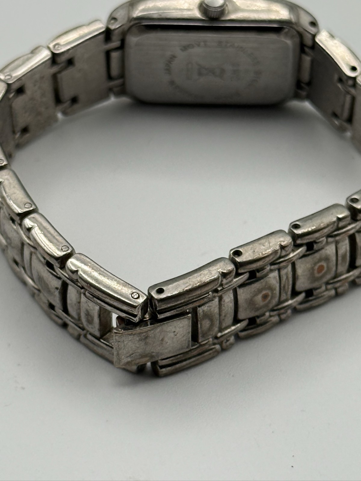 Women's Silver Tone Rhinestone Rectangular Quartz… - image 4