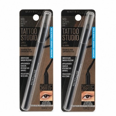MAYBELLINE Tattoo Studio Eyeliner Pencil Waterproof 36Hr Metallic Nights 983 2pk