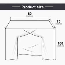 Canopy Bed Curtains Bed Drapes Mosquito Net For Full Queen King Size Bed Y2V8