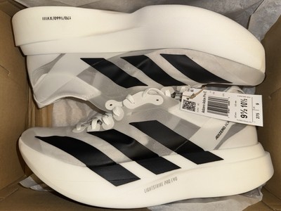 Adidas Adizero Adios Pro Evo 1 - Brand new - Men s 9.5 US White Black Y3 Running