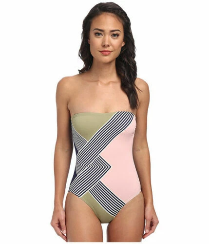 Traje de baño de una sola pieza geométrica Vince Camuto para Mujeres