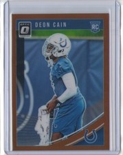 DEON CAIN 2018 Donruss Optic Rookie RC BRONZE Refractor #127 COLTS Clemson