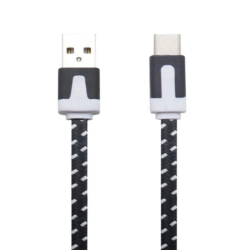 Fabric Braided flat Data Sync Charger Cable FOR iPhone 7 6 plus 5 c 4s micro usb - Image 3 of 4