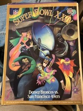 Super Bowl XXIV (24). New Orleans. Broncos vs 49ers - SIGNED Tom Rathman