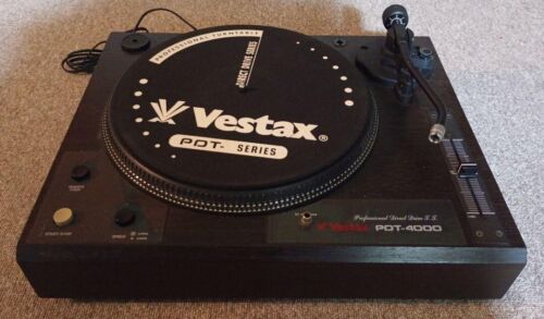 Vestax PDT-4000 Direct Drive Turntable System DJ Audiophile Vintage Japan Tested