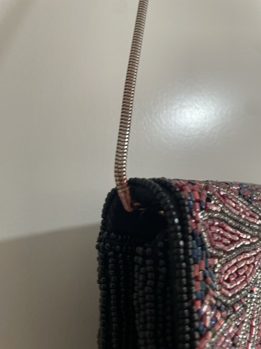 Vintage Park Lane Fully Beaded Evening Bag Purse Clutch Chain. See Description - Picture 10 of 13