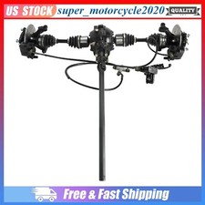 4WD Rear Drive Shaft CV Axle Kit Wheel Hubs Brake Assembly For ATV Buggy Go Kart