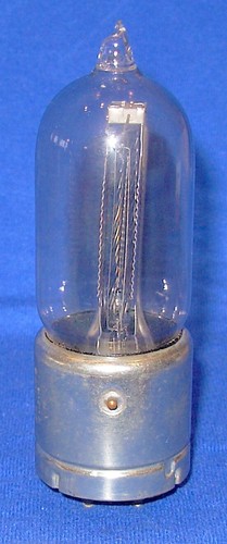 Good Western Electric 203B Triode Vacuum Tube with Gold Pin Tips ca 1920 - Picture 4 of 7