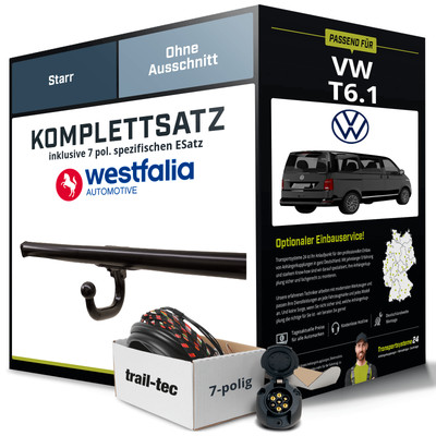 Anhängerkupplung WESTFALIA starr für VW T6.1 +E-Satz AHK