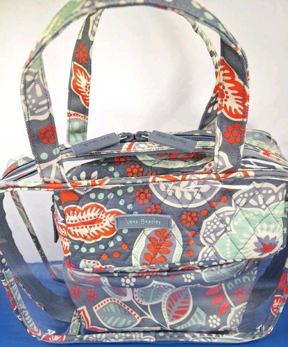 Vera Bradley 3 Pc Travel Make Up Cosmetic Organizer Jewelry Zippered Bag Set EC - Picture 11 of 20