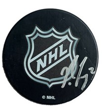 Nick Leddy Signed Autographed St. Louis Blues NHL Logo Puck