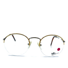 logo paris Nylor 320 Eyeglasses Silver Gold Full rim Frames 51-22 145 mm