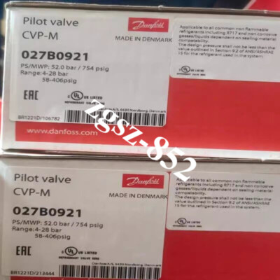 1pcs Danfoss ICS Electromagnetic Pilot Valve Series CVP-M(4-28bar) 027B092 DHL