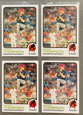 Mason Thompson 4 Lot 2022 Topps Heritage Baseball #113 Base Rookie RC