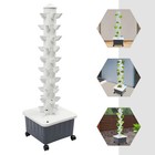 New ListingVertical Hydroponic System Tower Garden Home Grow Kit 10 Layer 50 Pots