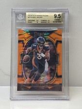 2022 Russel Wilson Select Orange Pulsar FOTL BGS 9.5 Gem Mint Numbered 2/7