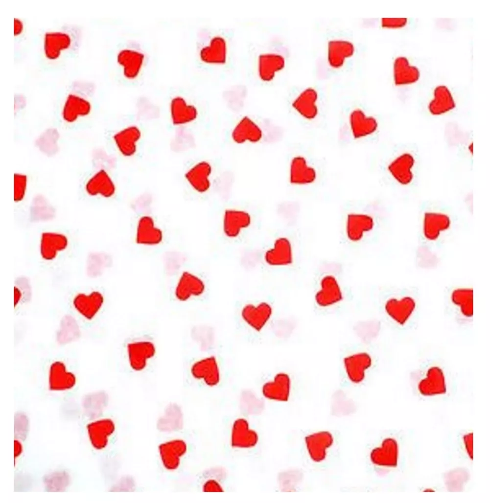 Present Gift Wrapping Paper Sheets Set Of 6,valentine's Day Heart Cute Diy  Gift Red Wrapping Paper