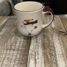 Pfaltzgraff "Snow Bear"4 1/8 Inch Mug / Bear Skating