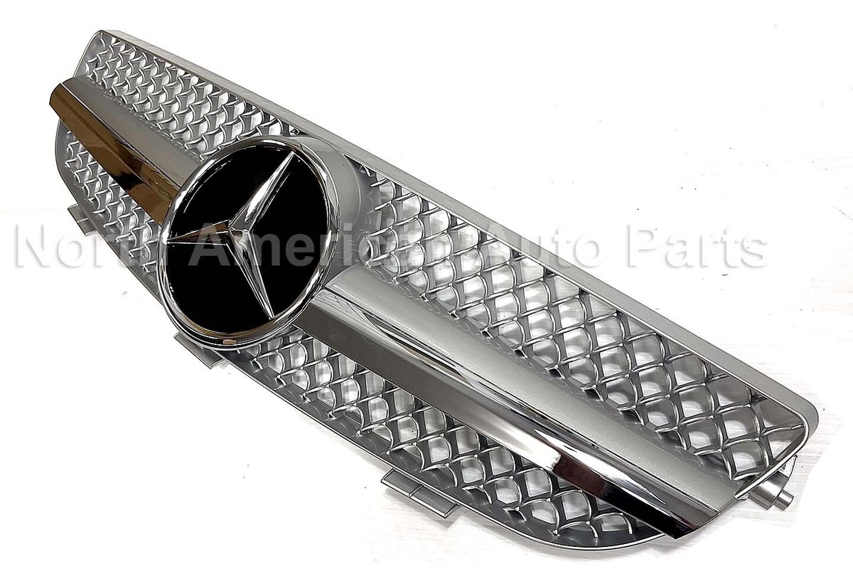 W209 03-09 CLK Silver Glossy Grille Star CLK320 CLK55 CLK500