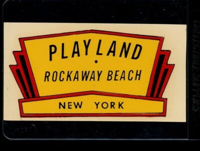 Playland Rockaway Beach New York Decal Queens NY