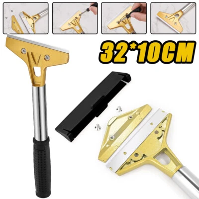 Car Sticker Paint Long Reach Scraper Remover Handle & Razor Blade for Cleaning