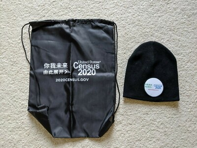 2020 Census promotional Item, Bag and Beanies, Chinese