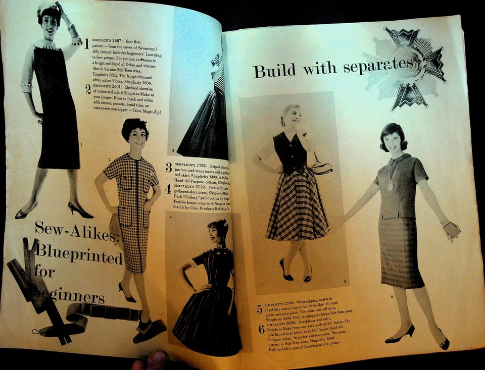 Modern Miss Blueprint for Fashion Fall 1958 Simplicity Pattern Magazine - Image 2 of 4