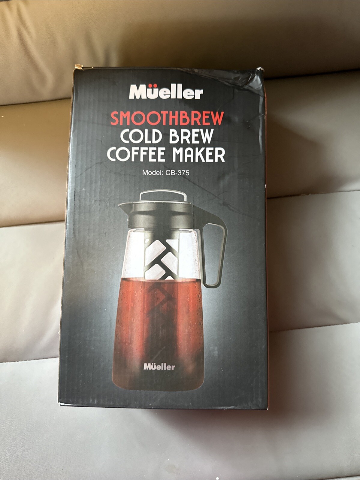 NIB New Mueller Cold Brew Coffee Maker, 2-Quart Heavy-Duty Tritan Pitcher CB-375